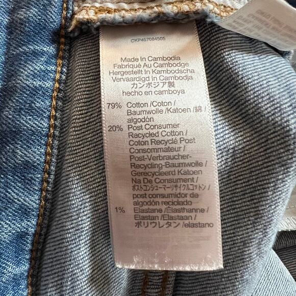 Madewell High Rise The Perfect Vintage Jeans Size 30 Distressed Casual Preppy - Picture 12 of 16